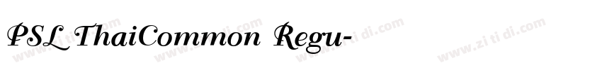 PSL ThaiCommon Regu字体转换